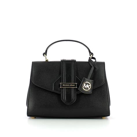 michael kors bleecker small top handle satchel|Bleecker Small Logo and Leather Satchel – Michael Kors Pre.